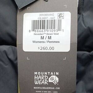 Mountain Hardwear Nevadan Down Vest Women M Pink And Black